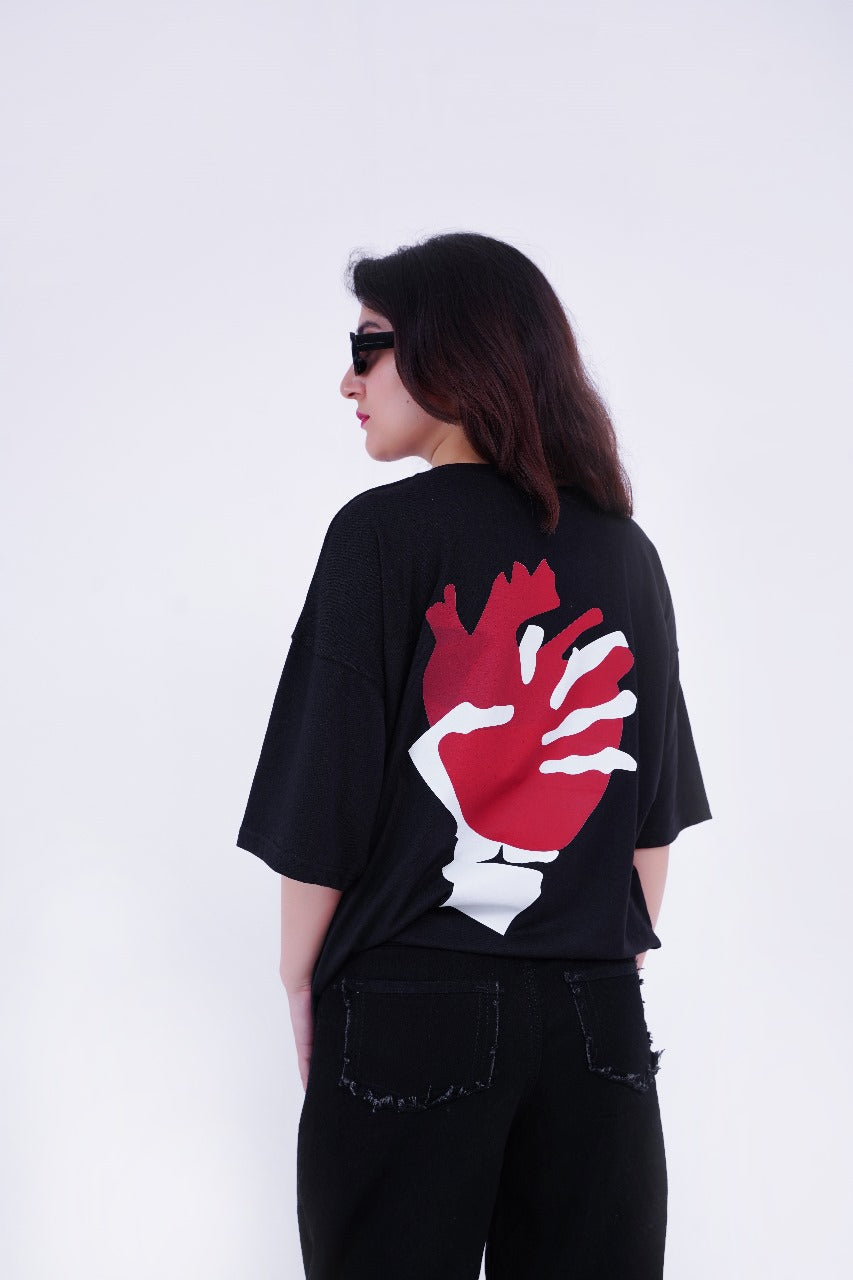 HEART OVERSIZED T-SHIRT