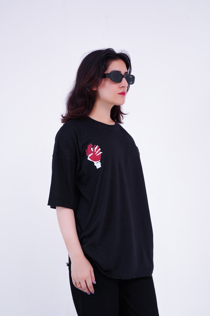 HEART OVERSIZED T-SHIRT